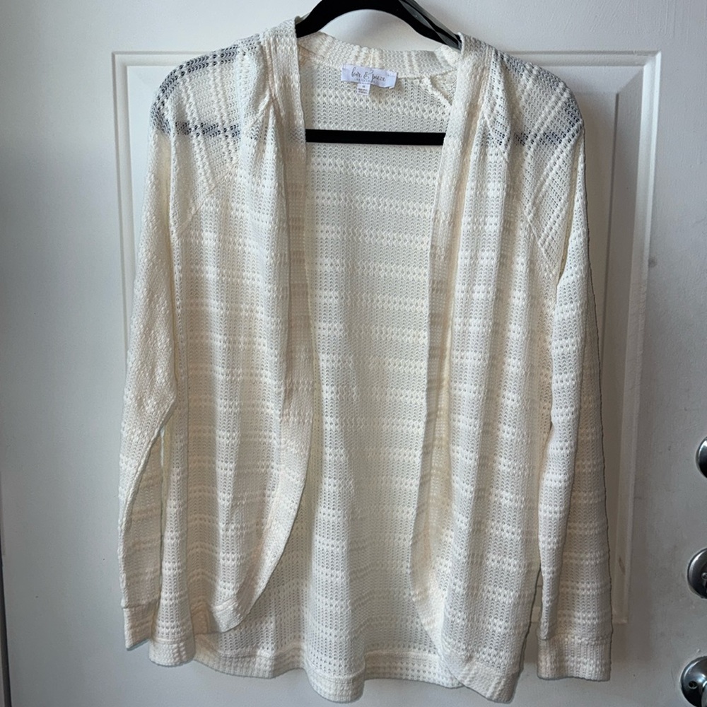 New- Cream cardigan- medium